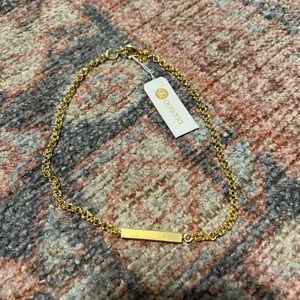 Gorjana gold Lou Tag necklace